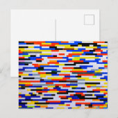 Gebäude-Blöcke in Primärfarbe Postkarte (Vorne/Hinten)
