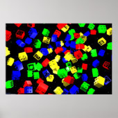 Gebäude-Blöcke Poster (Vorne)