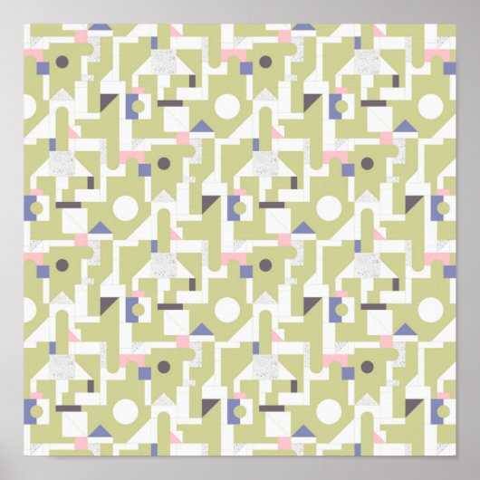 Gebäude-Blöcke Poster (Vorne)