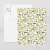 Gebäude-Blöcke Postkarte (Vorne/Hinten)