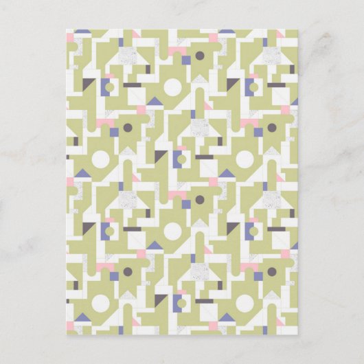 Gebäude-Blöcke Postkarte (Vorderseite)