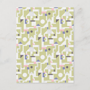 Gebäude-Blöcke Postkarte