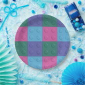 Gebäude-Blöcke und Ziegelstein-Party-Teller Pappteller (Party)