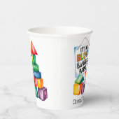 Gebäude blockiert den Geburtstagsschaden Pappbecher (Rechts)