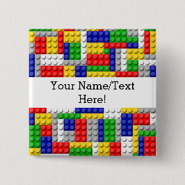 Gebäude blockiert den Primärfarbenjungen Geburtsta Button