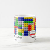 Gebäude blockiert den Primärfarbenjungen Geburtsta Kaffeetasse (Mittel)