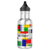 Gebäude blockiert den Primärfarbenjungen Geburtsta Trinkflasche (Rechts)