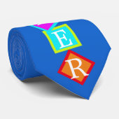 Gebäude Blockiert die Personalisierte Farbenlehre  Krawatte (Gerollt)