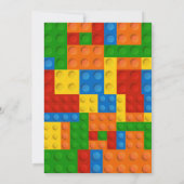 Gebäude blockiert Einladung, blockiert Geburtstags Einladung (Rückseite)