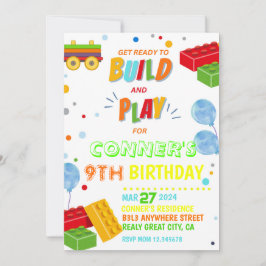 Gebäude blockiert Einladung, Gebäude Block Party Einladung