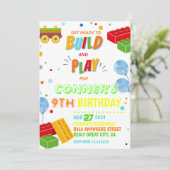 Gebäude blockiert Einladung, Gebäude Block Party Einladung (Stehend Vorderseite)