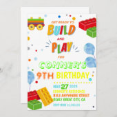 Gebäude blockiert Einladung, Gebäude Block Party Einladung (Vorne/Hinten)