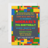 Gebäude blockiert Einladung zur Geburtstagsparty (Vorderseite)