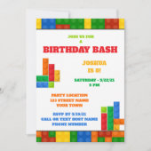 Gebäude blockiert Geburtstagseinladung Einladung (Vorderseite)