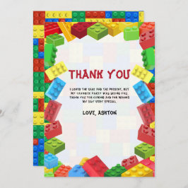 Gebäude blockiert Geburtstagseinladung, Jungen zum Dankeskarte