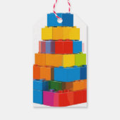 Gebäude blockiert Geburtstagsgeschenke für Kinder Geschenkanhänger (Rückseite)