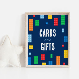 Gebäude blockiert Geburtstagskarten und Geschenke- Poster