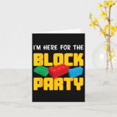 Gebäude blockiert Party vor der Arbeit Männer Frau Karte (Gelbe Blume)