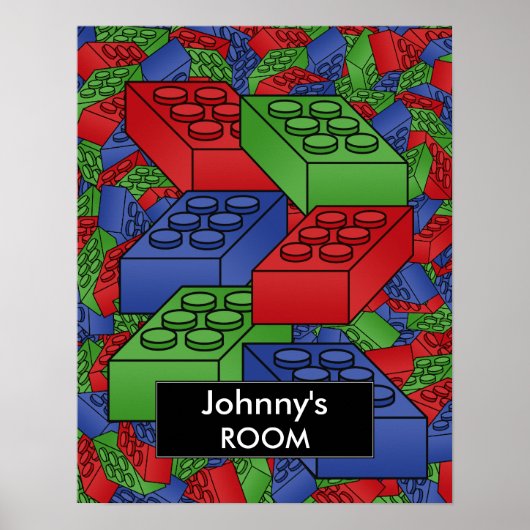 Gebäude blockiert Plakat für ein Kinderzimmer (Vorne)