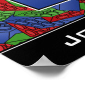 Gebäude blockiert Plakat für ein Kinderzimmer (Ecke)