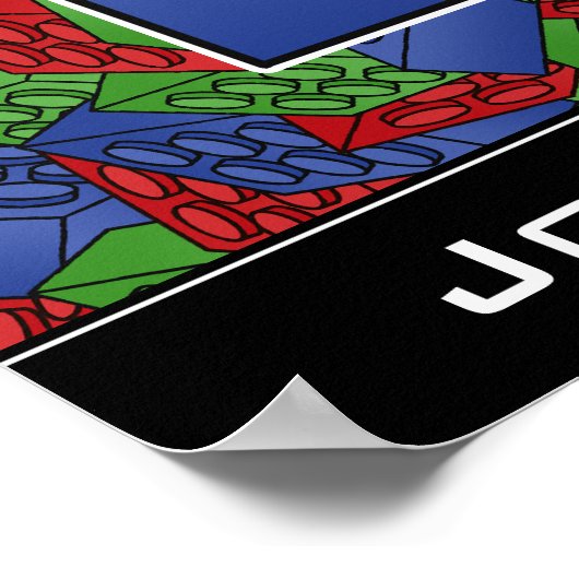 Gebäude blockiert Plakat für ein Kinderzimmer (Ecke)