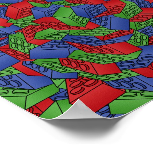 Gebäude blockiert Poster POP ART (Ecke)