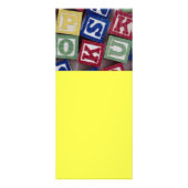 Gebäude blockiert Rackkarte Werbekarte (Hinten)