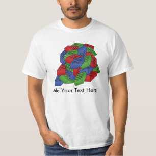 Gebäude blockiert Stapel - vektorillustration T-Shirt