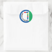 Gebäude-Blockkleber für das Party des 7. Party Runder Aufkleber (Tasche)