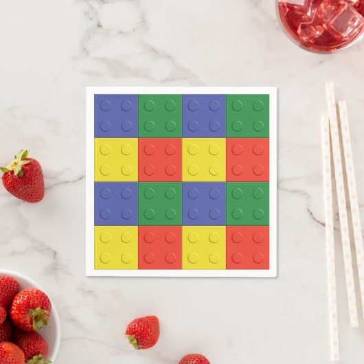 Gebäude Blocks and Bricks Party Napkins Serviette (Beispiel)