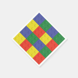 Gebäude Blocks and Bricks Party Napkins Serviette
