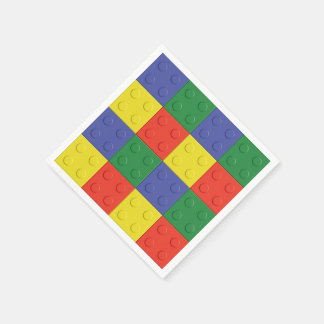 Gebäude Blocks and Bricks Party Napkins Serviette