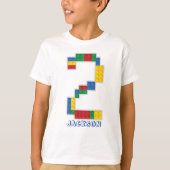 Gebäude Blocks Birthday Bricks 2 Jahre T - Shirt (Vorderseite)