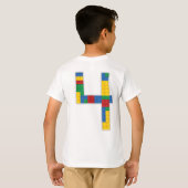 Gebäude Blocks Birthday Bricks 4 Jahre T - Shirt (Schwarz voll)