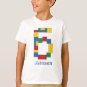 Gebäude Blocks Birthday Bricks 6 Jahre T - Shirt (Vorderseite)