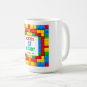 Gebäude Blocks BIRTHDAY Kaffeetasse (VorderseiteRechts)