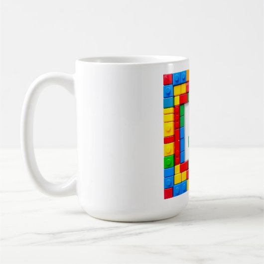 Gebäude Blocks BIRTHDAY Kaffeetasse (Links)