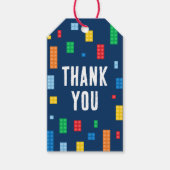 Gebäude Blocks Boy Geburtstag Geschenkanhänger (Vorderseite)