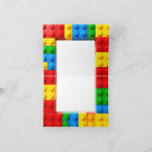 Gebäude Blocks Geburtstag Dankeskarte (Innenseite)