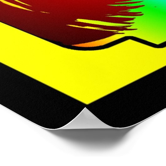 Gebäude Blocks Heads Poster (Ecke)