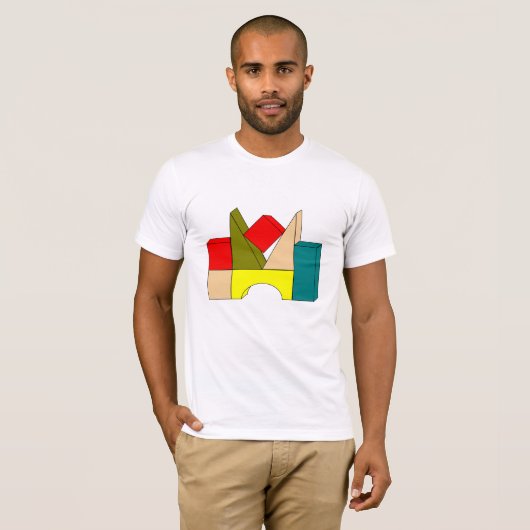 Gebäude Blocks Mens T - Shirt (Vorne ganz)
