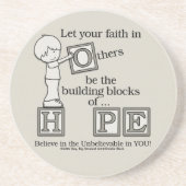 Gebäude Blocks of HOPE Getränkeuntersetzer (Vorne)