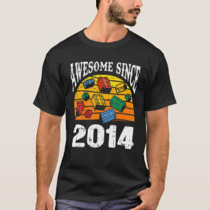 Gebäude Blocks Phantastisch seit 2014 8. Geburtsta T-Shirt
