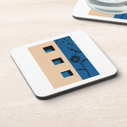 Gebäude Blume Getränkeuntersetzer (Linke Seite)