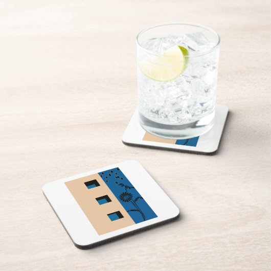 Gebäude Blume Getränkeuntersetzer (Rechte Seite)