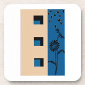 Gebäude Blume Getränkeuntersetzer (Vorderseite)