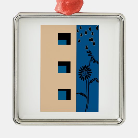 Gebäude Blume Ornament Aus Metall (Vorne)