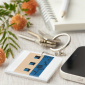 Gebäude Blume Schlüsselanhänger (Vorderseite rechts)