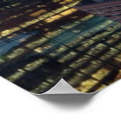 Gebäude Boston mit leichten Straßenwegen Poster (Ecke)