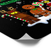 Gebäude Bricks Frohe Weihnachtsfiguren Familienmat Poster (Ecke)